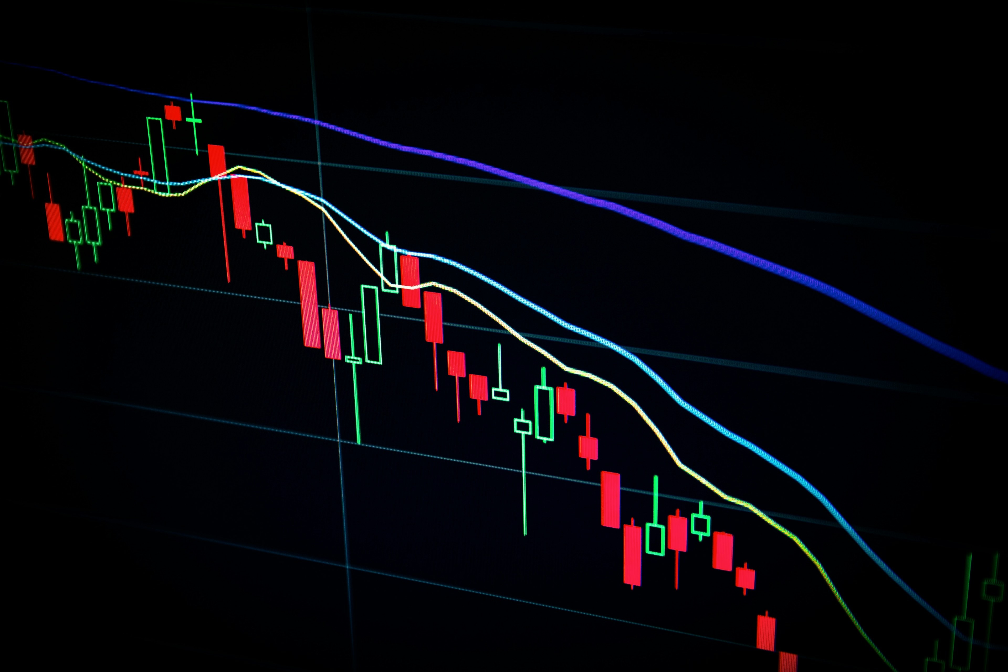 Market charts and research atmosphere
