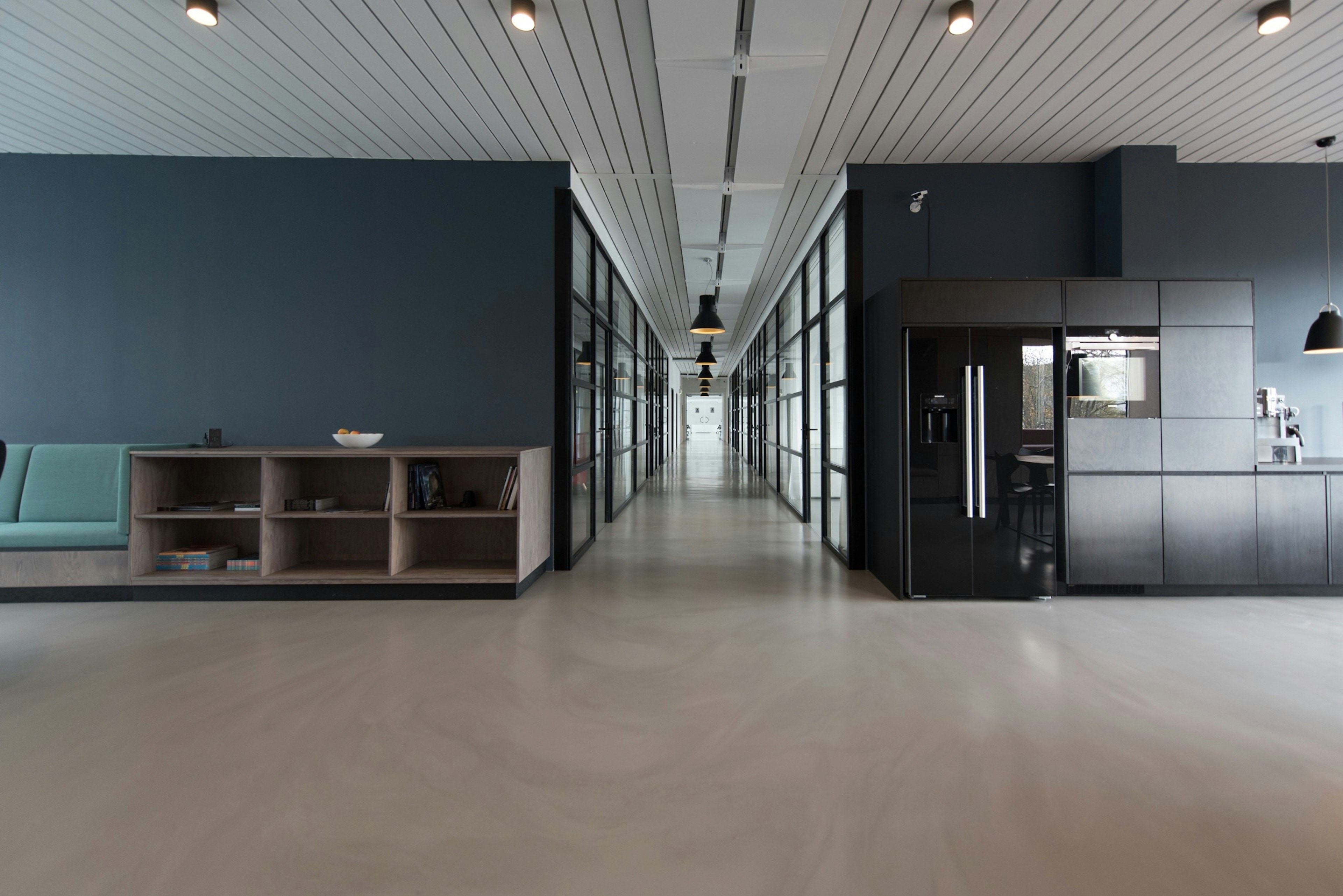 Modern research workspace with soft ambient light
